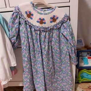 NWOT Thanksgiving Smocked Dress